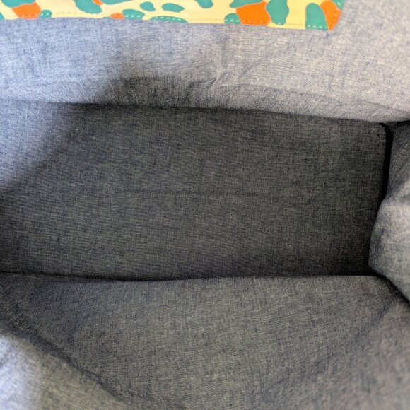 Clare V NWT Leopard Cheetah Print Neon Tote Bag Animal Print Cat Handbag Leather - Picture 5 of 13